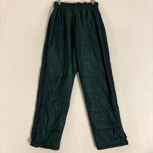Vtg LL Bean Primaloft Nylon Snow Pants Womens L Side Zip Ski Snowboard USA Made